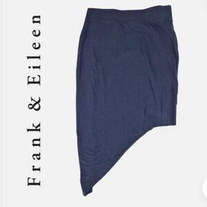 Frank & Eileen Raw Hem Asymmetrical Skirt